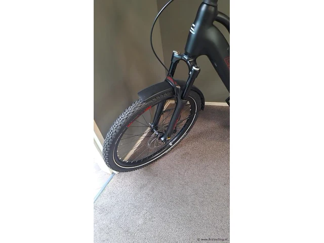 Corratec elektrische damesfiets | model e-power life cx7 belt | kleur black white red |maat 53 cm - afbeelding 12 van  12