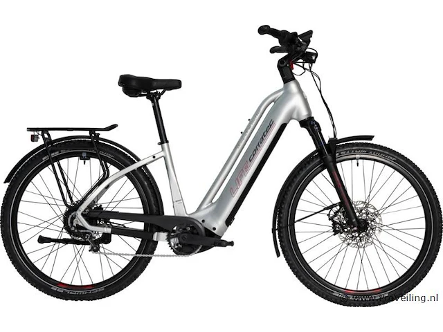 Corratec elektrische damesfiets | model e-power life cx7 belt | kleur silber cool grey |maat 57 cm - afbeelding 1 van  16