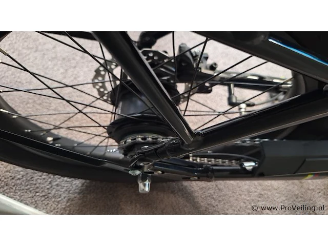 Corratec elektrische damesfiets| model life s p5 | kleur black blue | maat 42 - afbeelding 4 van  18