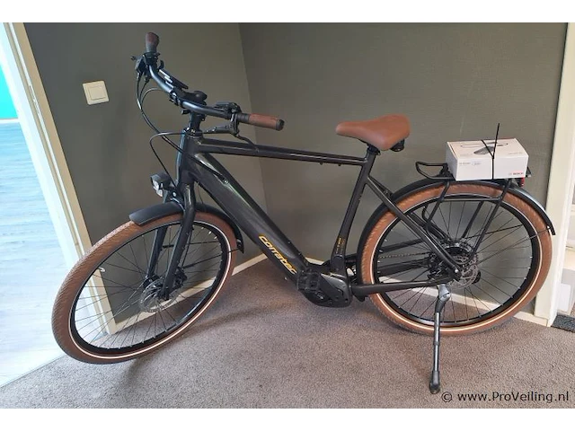 Corratec elektrische herenfiets | model e-power c29 se 3.0 cx7 12s | kleur zwart/bruin | maat 60 cm - afbeelding 1 van  14