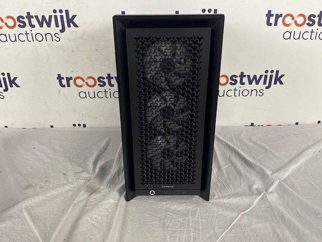 Corsair frame 4000d rs argb - midtowermodel atx - gehard glas - zwart - 3x rs120 argb fans - afbeelding 2 van  2