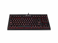Corsair gaming k63 compact mechanisch toetsenbord, rode led achtergrondverlichting, cherry mx red, zwart - afbeelding 4 van  4
