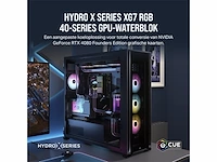 Corsair hydro x series xg7 rgb 4080 founders edition gpu waterblok voor nvidia geforce rtx 4080 fe zwart - afbeelding 2 van  6