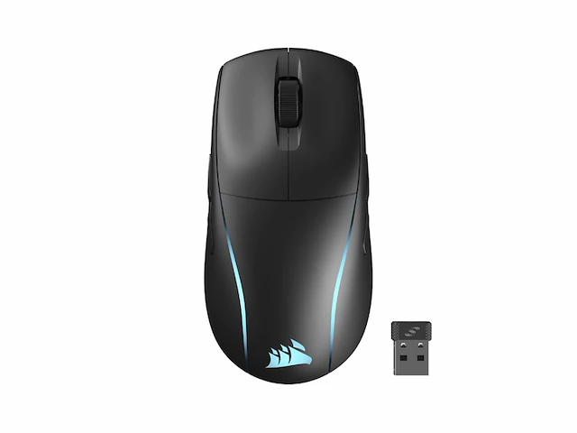 Corsair m75 draadloze gaming muis optisch 89 gram 26.000 dpi zwart - afbeelding 2 van  5
