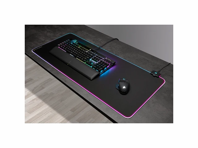 Corsair mm700 rgb textiel gaming muismat - extended xl - afbeelding 4 van  4