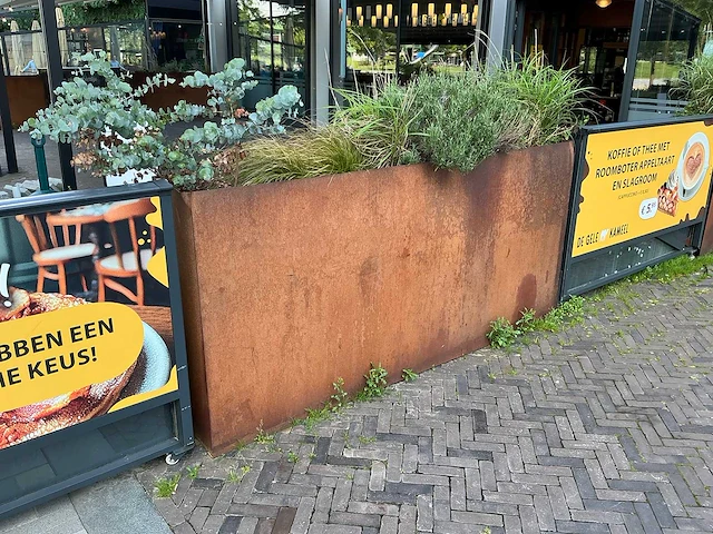 Cortenstalen plantenbak - afbeelding 2 van  3