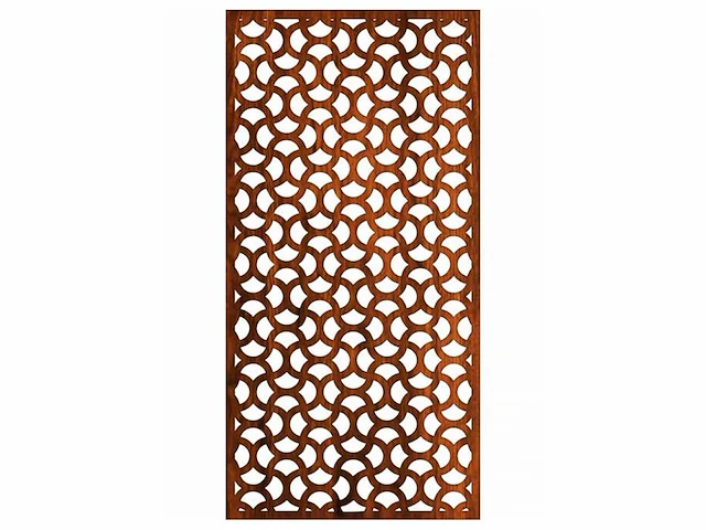 Cortonstaal decoratiepaneel "ellipse" 180x90 cm (5x) - afbeelding 1 van  6