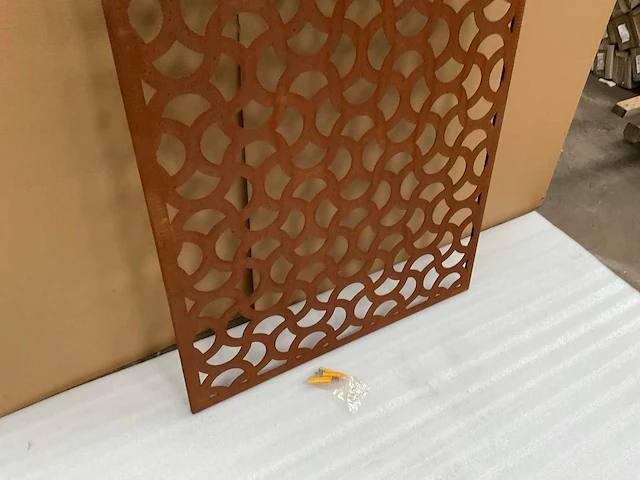 Cortonstaal decoratiepaneel "ellipse" 180x90 cm (5x) - afbeelding 3 van  6