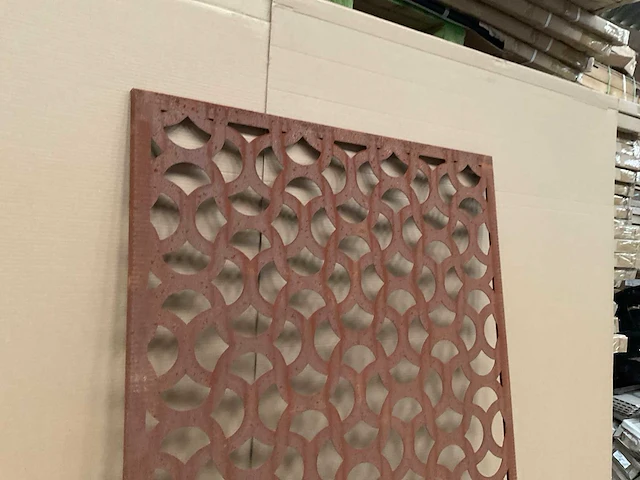 Cortonstaal decoratiepaneel "ellipse" 180x90 cm (5x) - afbeelding 4 van  6