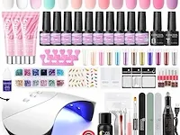 Coscelia nagelset gelnagels starterset met uv-lamp 10 kleuren - afbeelding 1 van  3