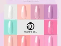 Coscelia nagelset gelnagels starterset met uv-lamp 10 kleuren - afbeelding 2 van  3