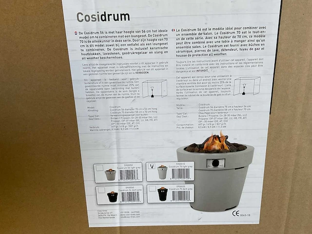 Cosi - cosidrum 70 - vuurtafel ø58x70 cm (2x) - afbeelding 4 van  6