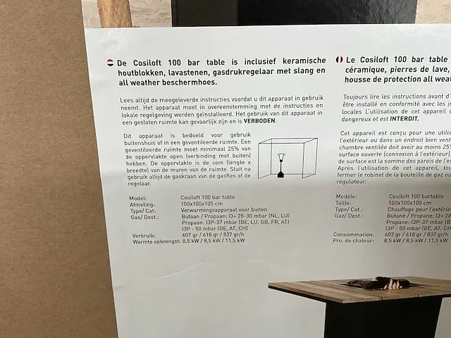 Cosi cosiloft 100 bar vuurtafel - afbeelding 4 van  5