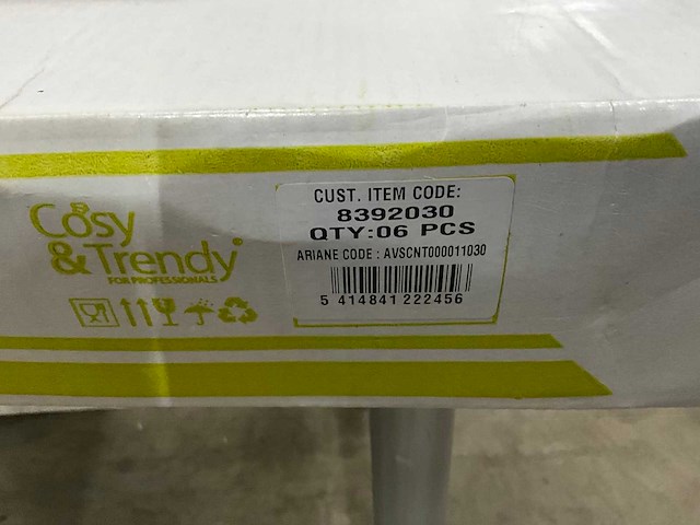 Cosy & trendy ariane vierkante borden (30x) - afbeelding 7 van  8