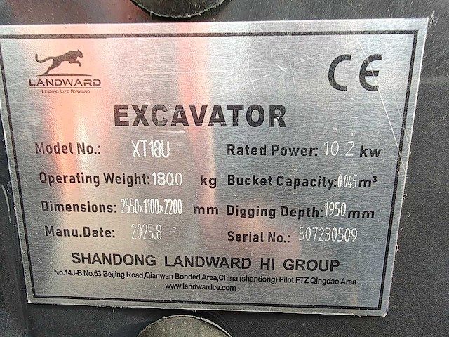 Cougar - 2025 - xt-18u - minigraafmachine met kubota motor d902 - afbeelding 2 van  45