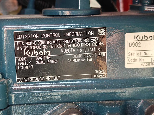 Cougar - 2025 - xt-18u - minigraafmachine met kubota motor d902 - afbeelding 24 van  45