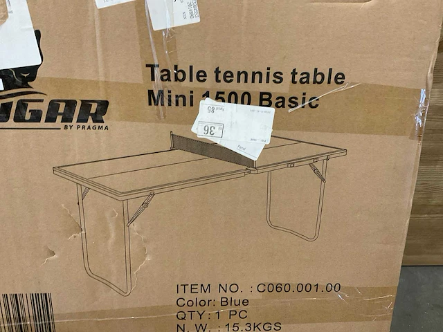Cougar mini 1500 basic tafeltennis tafel - afbeelding 3 van  5