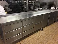 Coveka - mobiele rvs werktafel - afbeelding 1 van  8