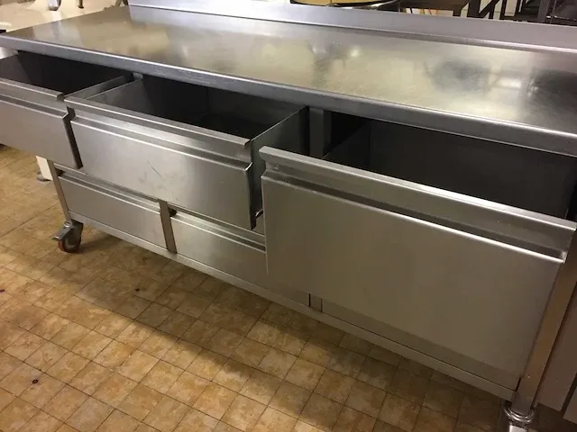 Coveka - mobiele rvs werktafel - afbeelding 4 van  8