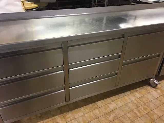 Coveka - mobiele rvs werktafel - afbeelding 8 van  8
