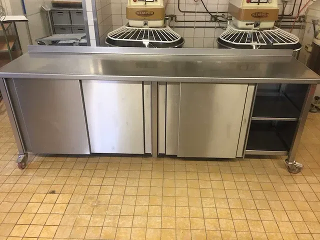 Coveka - mobiele rvs werktafel - afbeelding 1 van  5