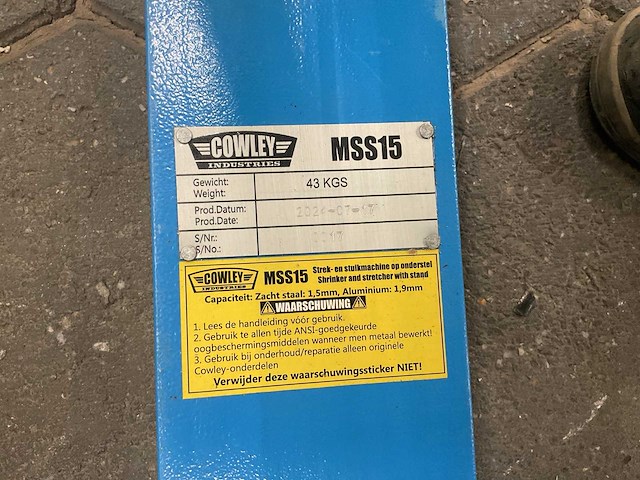 Cowley mss15 strek en stuik machine - afbeelding 5 van  5