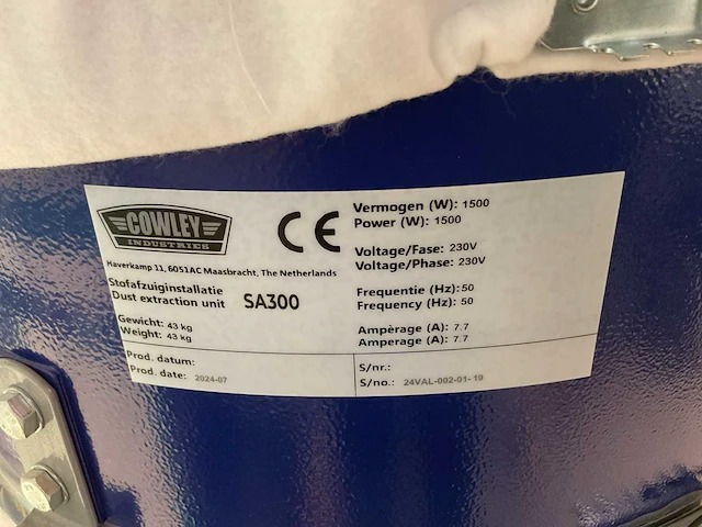 Cowley sa300 stofzuiginstallatie - afbeelding 8 van  8