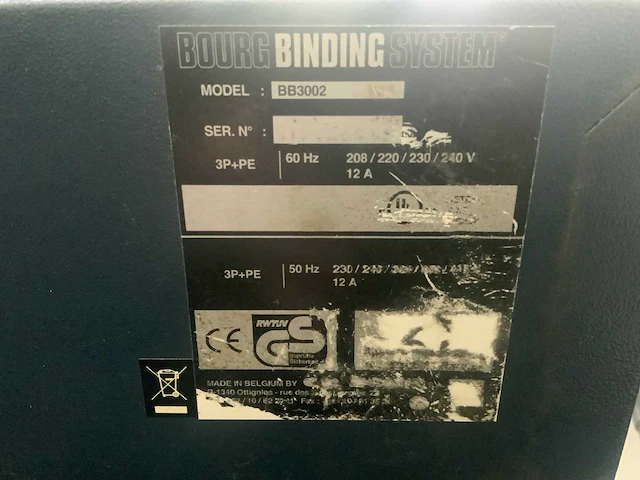 C.p. bourg bb 3002 bind machine - afbeelding 14 van  21
