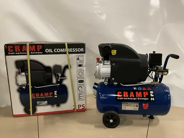 Cramp mobiele luchtcompressor 1500watt 24liter (nieuw in doos) - afbeelding 1 van  3