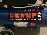 Cramp mobiele luchtcompressor 220 volt 2 hp 25 liter 206l/pm - afbeelding 8 van  11