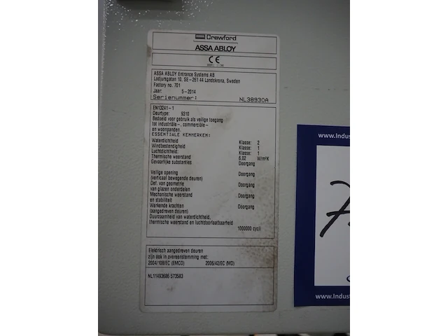 Crawfod / assa abloy - afbeelding 2 van  11