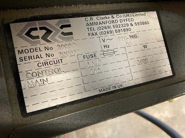 C.r.clarke thermobend 2000d kunststof hot wire buigmachine - afbeelding 9 van  9