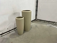 Creastone - stenen vazen set 2-delig - afbeelding 2 van  7