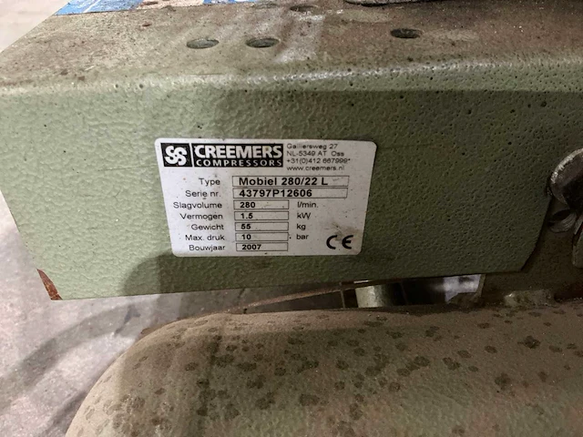 Creemers 280/22l compressor - afbeelding 2 van  10