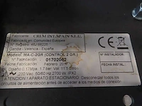 Crem international - ma-c-2gr control - espressomachine - afbeelding 3 van  3