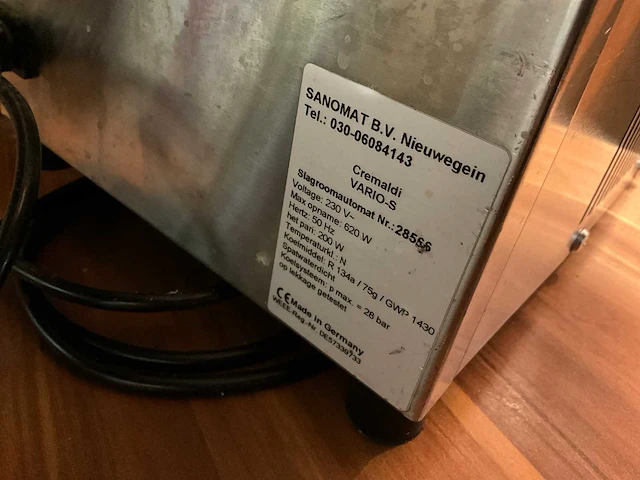Cremaldi vario-s slagroomautomaat - afbeelding 7 van  7