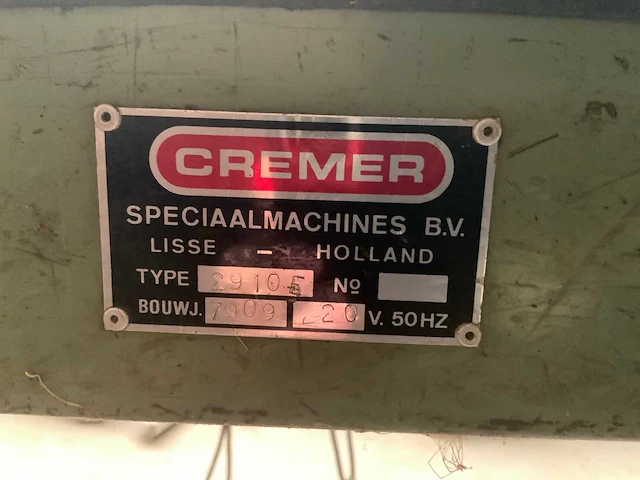Cremer - 2910e - transportbandinstallatie met stortbak - afbeelding 7 van  15