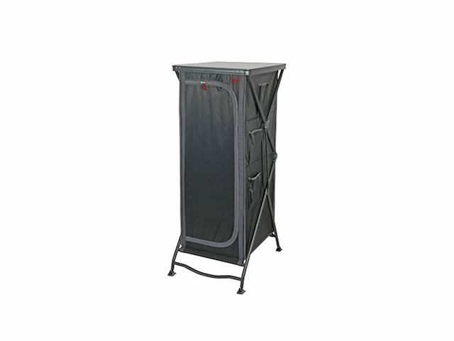 Crespo camping opbergkast ap101 71x57x146 cm zwart/grijs - afbeelding 1 van  3