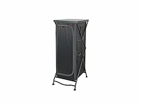 Crespo camping opbergkast ap101 71x57x146 cm zwart/grijs - afbeelding 2 van  3