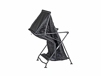Crespo camping opbergkast ap101 71x57x146 cm zwart/grijs - afbeelding 3 van  3