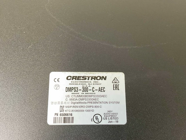 Crestron 3 series (dmps3-300-c-aec) digital media presentation system 300 w/acoustic echo cancellation - afbeelding 6 van  6