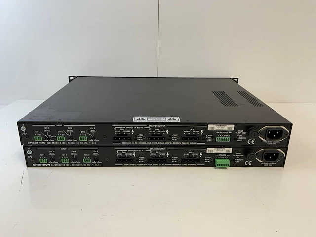 Crestron (amp-3210t) 3x210w commercial power amplifiers (2x) - afbeelding 5 van  6