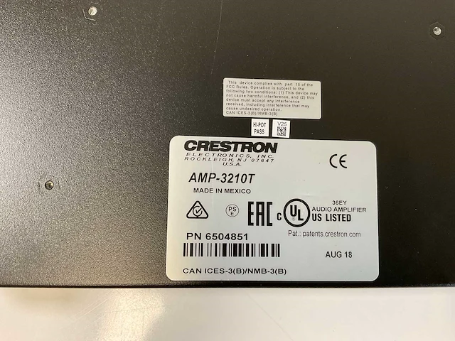 Crestron (amp-3210t), channel amplifier - high performance audio solution - afbeelding 7 van  7