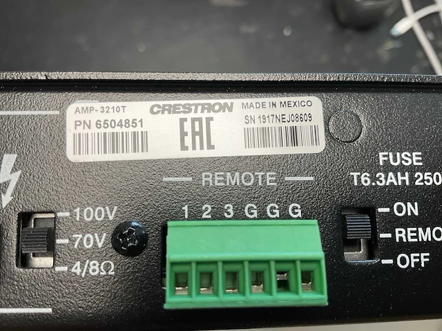 Crestron (amp-3210t), channel amplifier - high performance audio solution - afbeelding 6 van  7