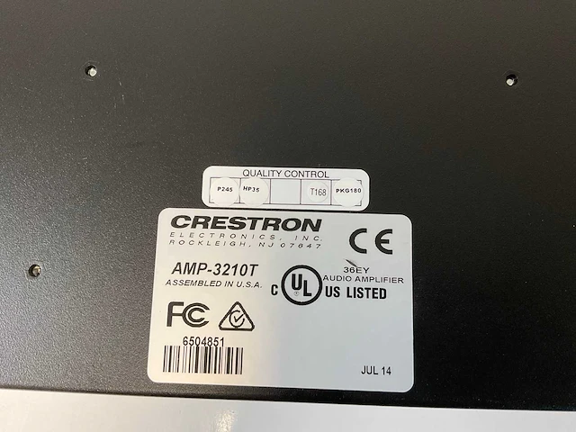 Crestron (amp-3210t), channel amplifier - high performance audio solution - afbeelding 7 van  7