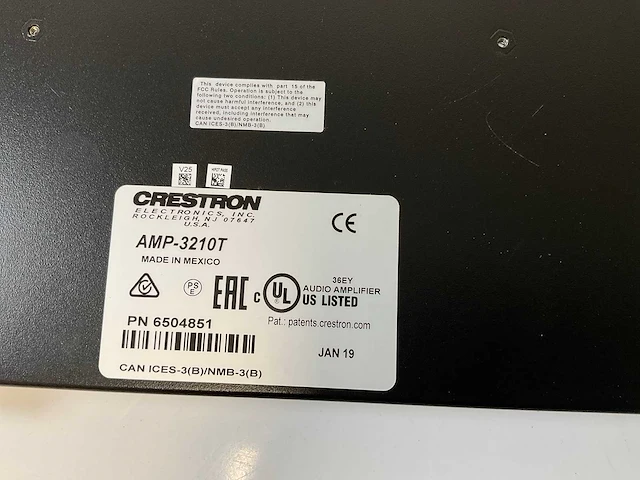 Crestron (amp-3210t), channel amplifier - high performance audio solution - afbeelding 7 van  7
