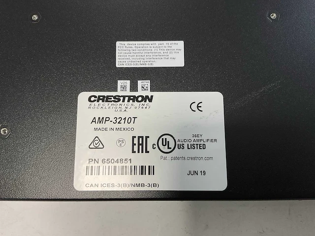 Crestron (amp-3210t), channel amplifier - high performance audio solution - afbeelding 7 van  7