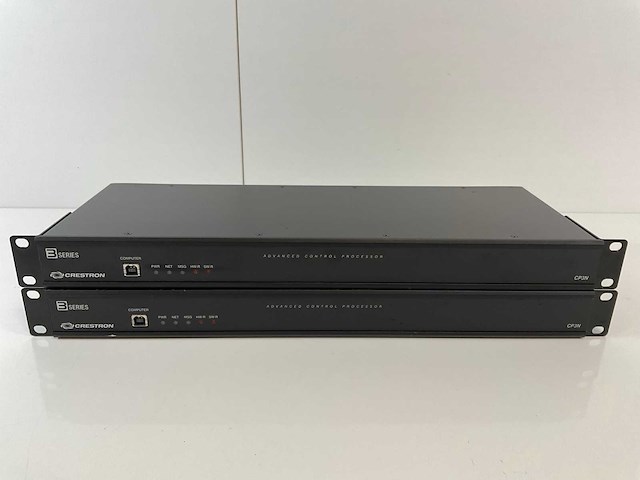 Crestron (cp3n) 3 series rack-mountable advanced control processors (2x) - afbeelding 1 van  7