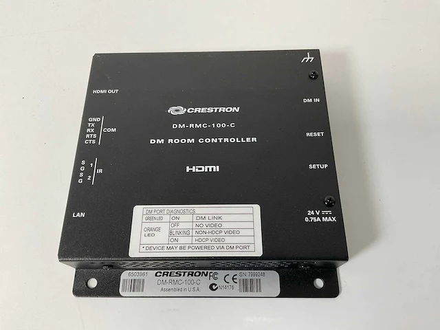 Crestron (dm-rmc-100-c), dm room controller interface (7x) - afbeelding 8 van  12