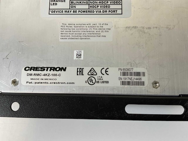 Crestron (dm-rmc-4kz-100-c), digitalmedia 8g+ 4k60 4:4:4 hdr receivers & room controllers 100 (12x) - afbeelding 2 van  10